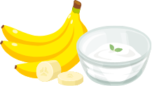 バナナとヨーグルト